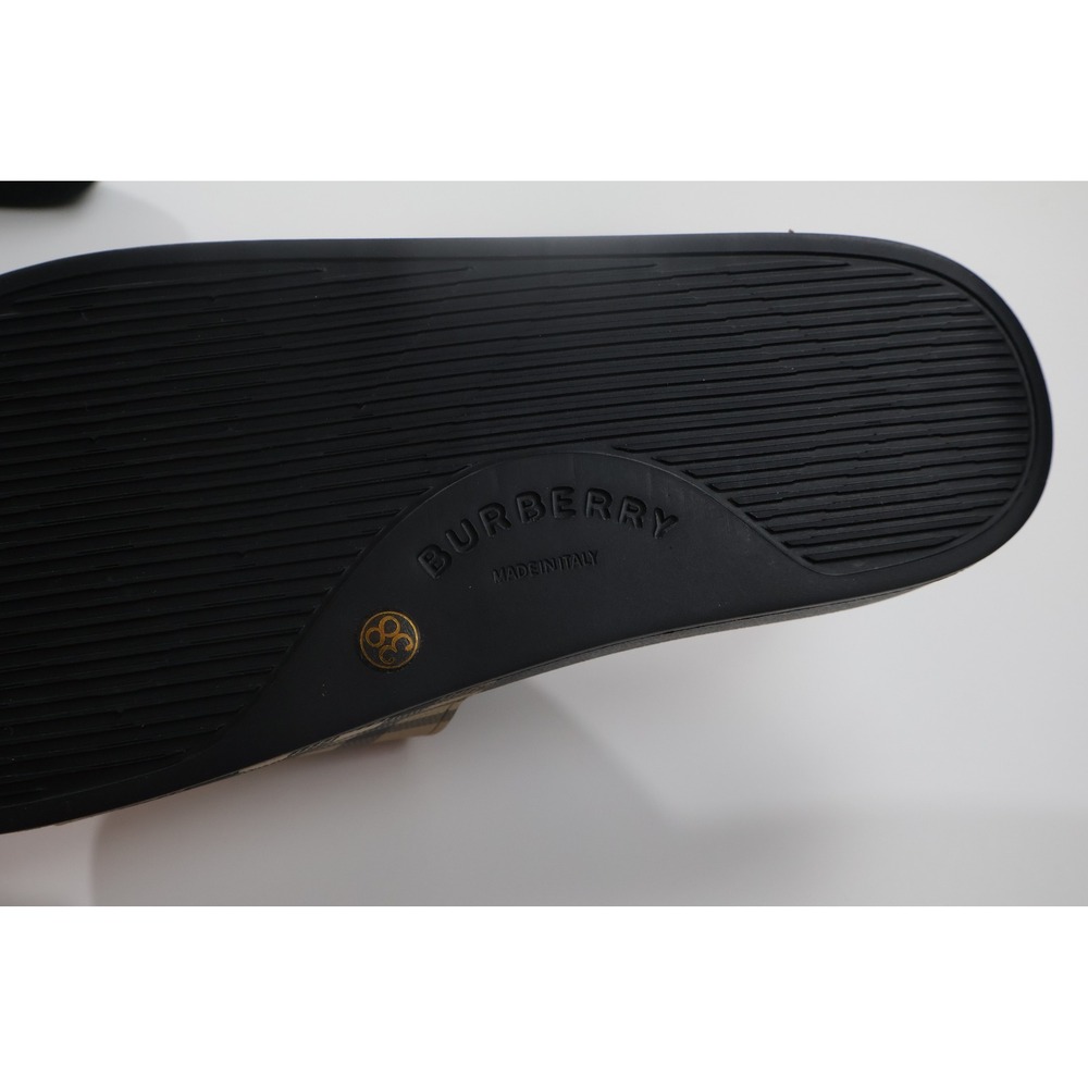Burberry Slides House Check Sandal 38 Beige Black Luxury Summer Casual - Picture 6 of 10
